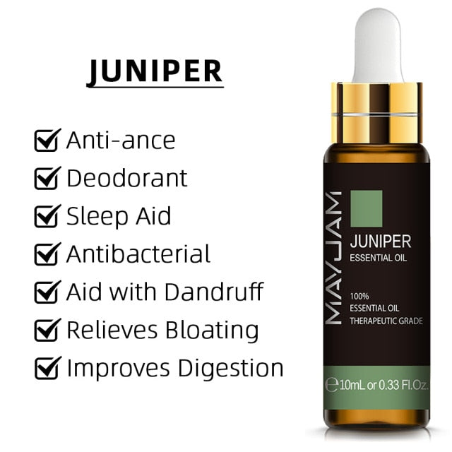 10ml Pure Plant Essential Oil For Humidifier Diffusers Mint Lavender Tea Tree Rose Vanilla Sandalwood Jasmine Pure Nature Oil - pluspage