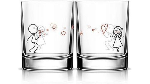 Couple Glass Mug - PlusPage