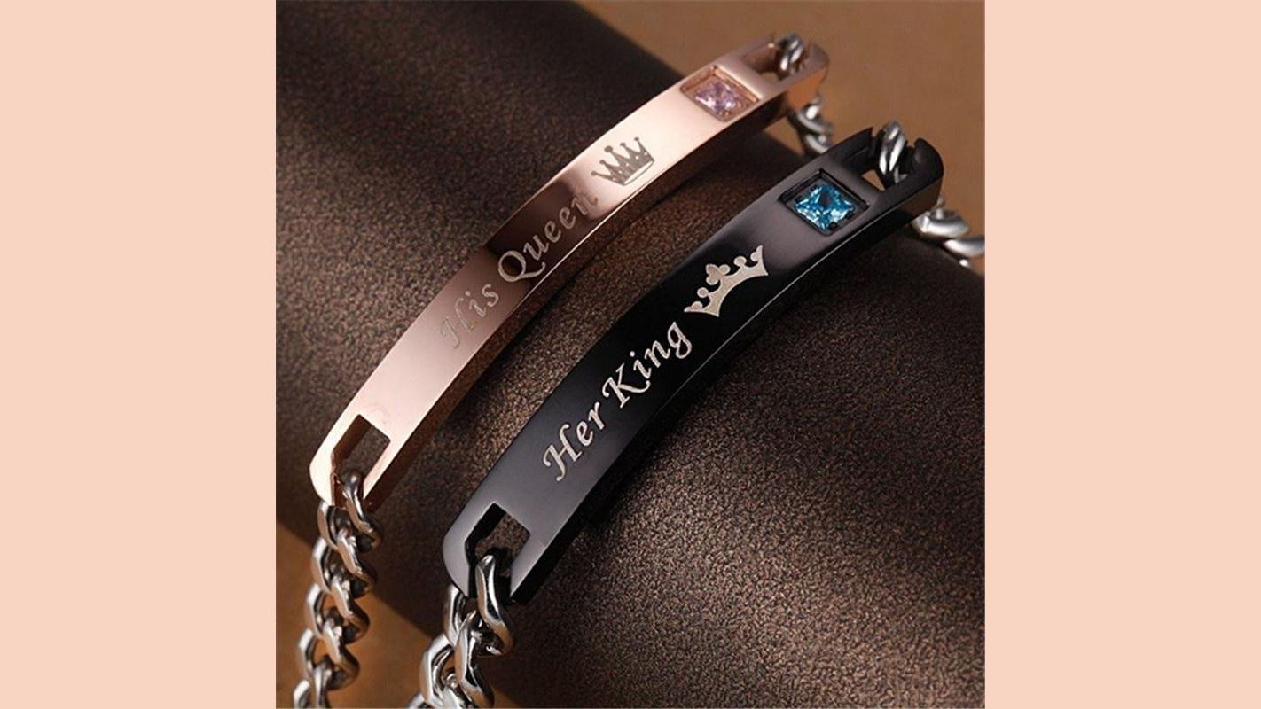 Stainless Steel Pair Bracelet - PlusPage