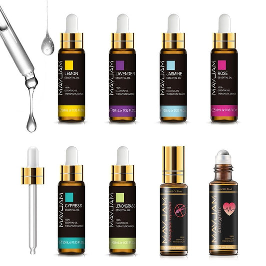 10ml Pure Plant Essential Oil For Humidifier Diffusers Mint Lavender Tea Tree Rose Vanilla Sandalwood Jasmine Pure Nature Oil - pluspage