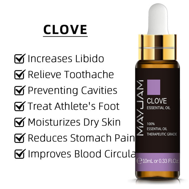 10ml Pure Plant Essential Oil For Humidifier Diffusers Mint Lavender Tea Tree Rose Vanilla Sandalwood Jasmine Pure Nature Oil - pluspage