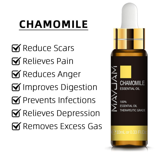 10ml Pure Plant Essential Oil For Humidifier Diffusers Mint Lavender Tea Tree Rose Vanilla Sandalwood Jasmine Pure Nature Oil - pluspage
