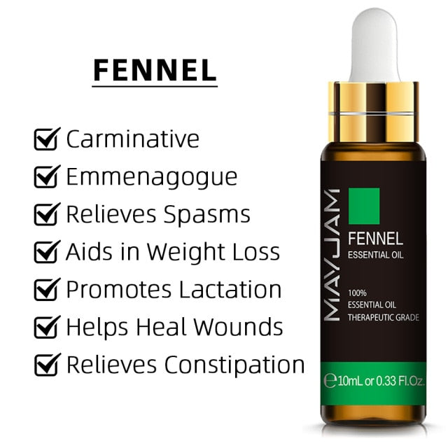 10ml Pure Plant Essential Oil For Humidifier Diffusers Mint Lavender Tea Tree Rose Vanilla Sandalwood Jasmine Pure Nature Oil - pluspage