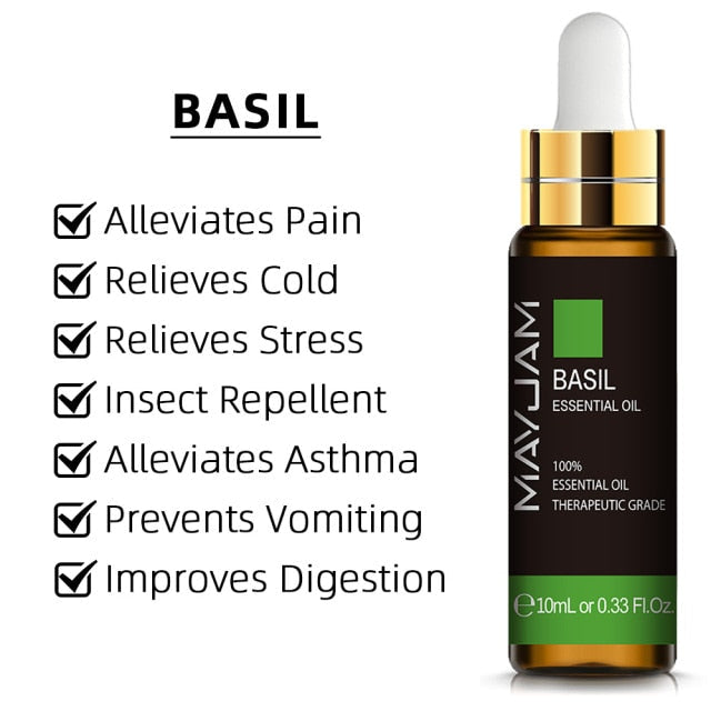 10ml Pure Plant Essential Oil For Humidifier Diffusers Mint Lavender Tea Tree Rose Vanilla Sandalwood Jasmine Pure Nature Oil - pluspage